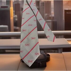 Rivetz of Boston 3.75x59" NOC Strips & Dots Northern Oklahoma Mens Neck Tie Silk